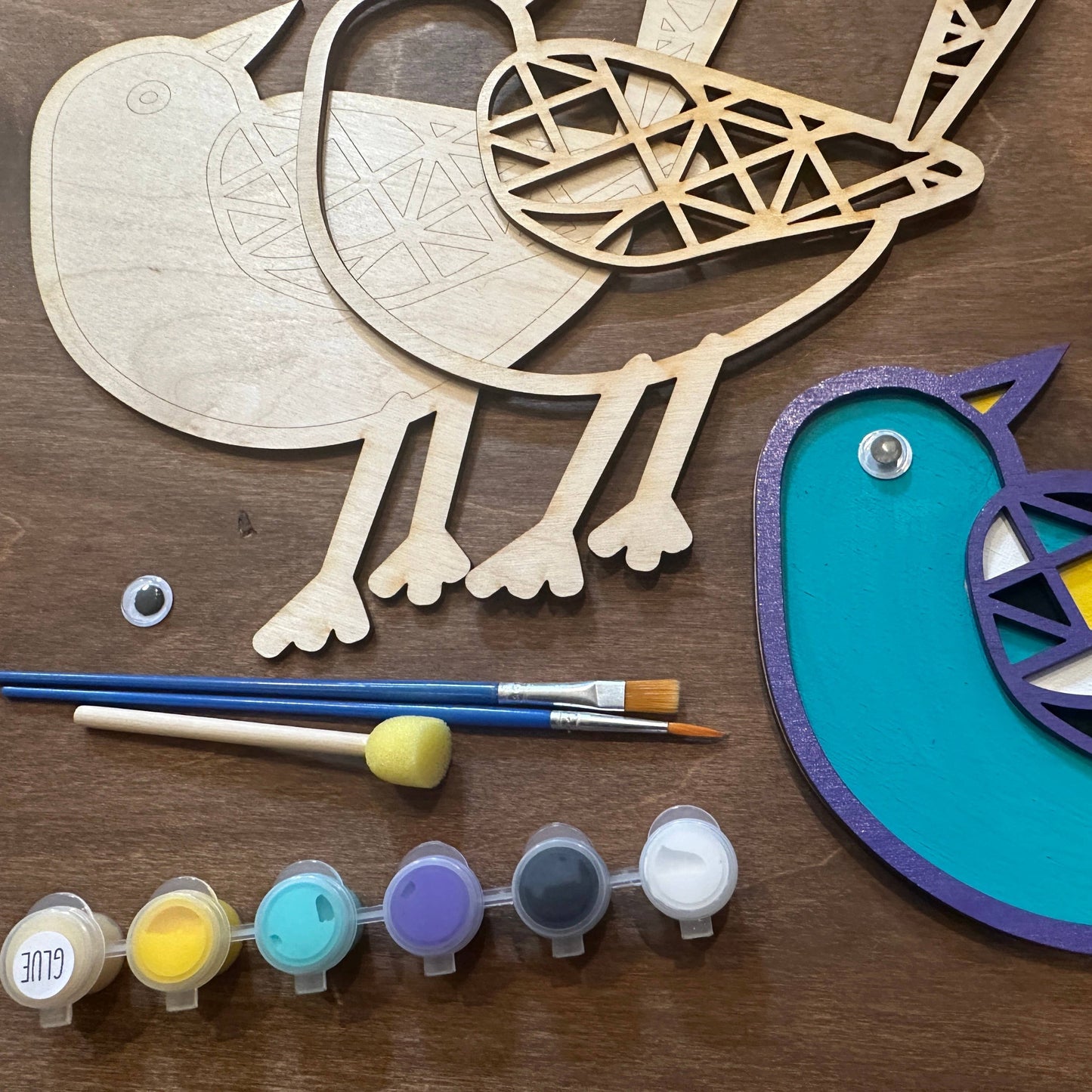 Geometric Pattern Bird DIY Painting Kit