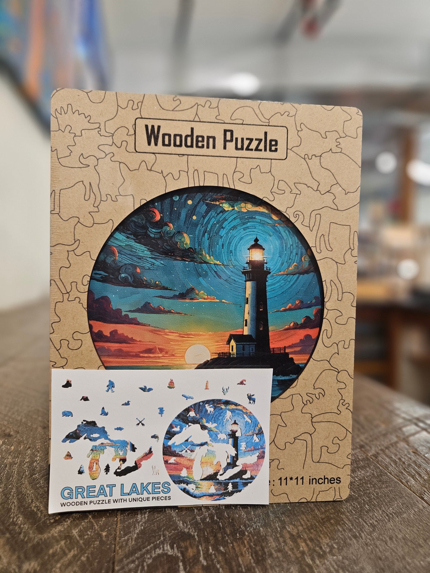 Great Lakes Wooden Jigsaw Puzzle: 220 Pieces
