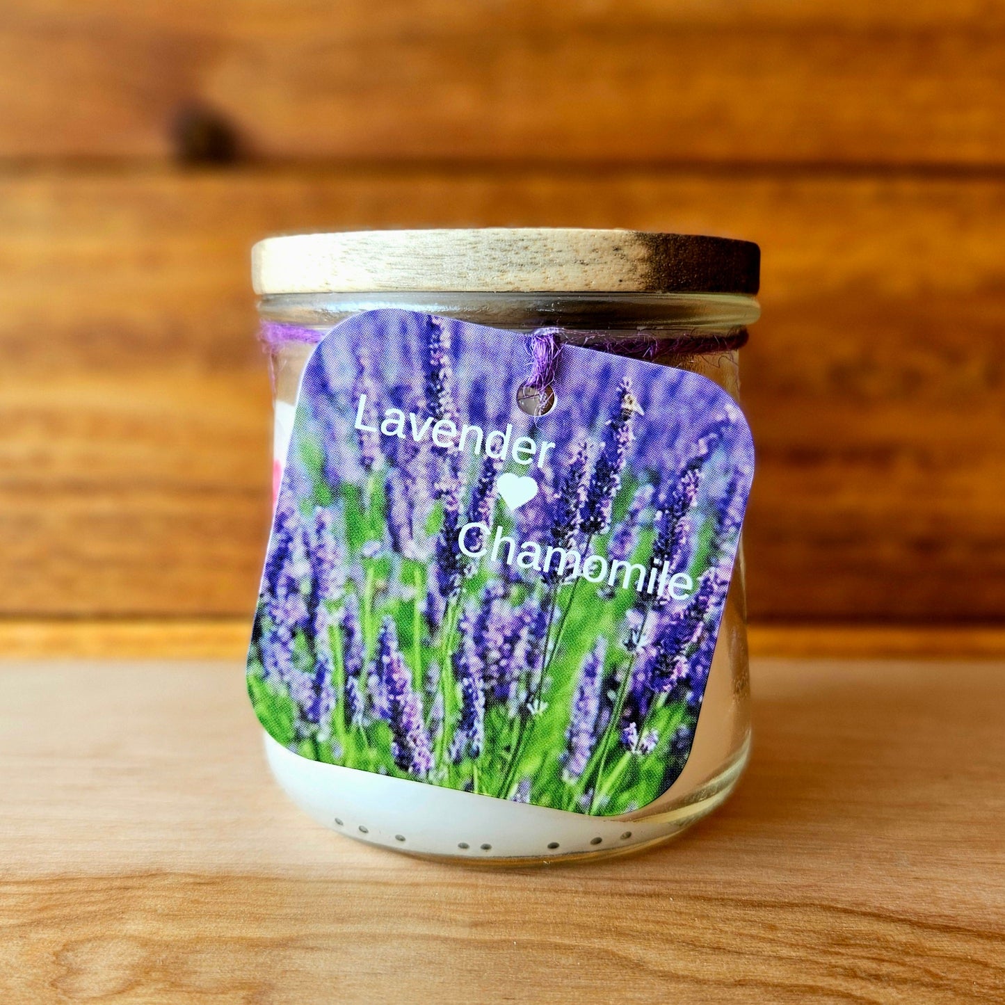 Lavender Chamomile Natural Coconut Wax Candle 5 oz.