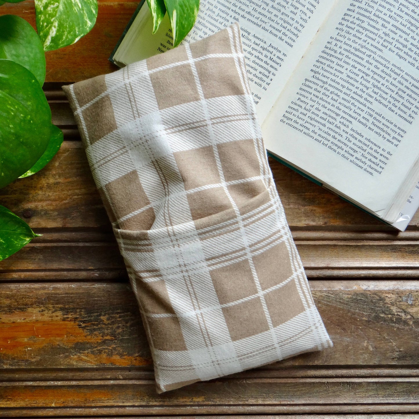 Beige Neutral Plaid Comfort Pack