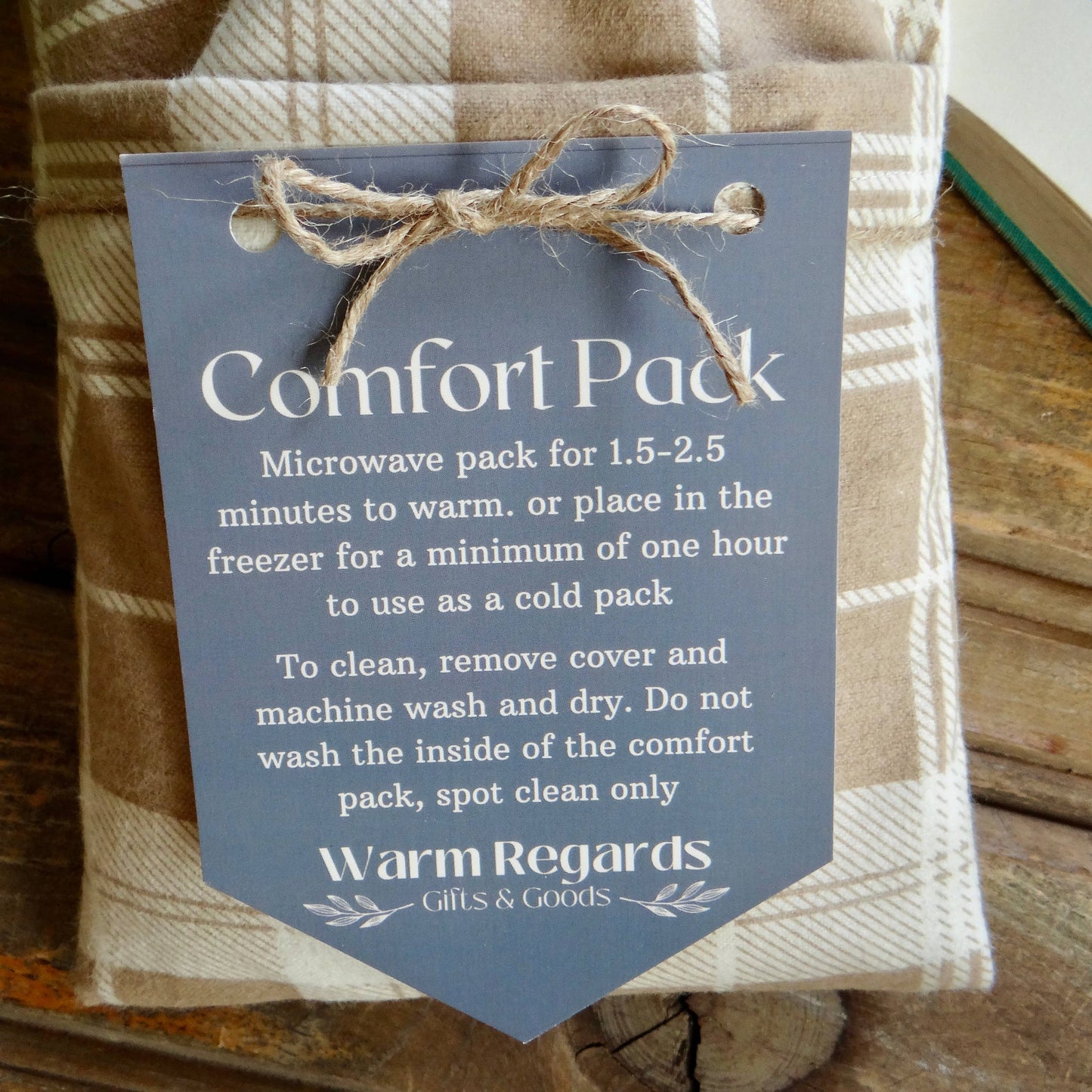 Beige Neutral Plaid Comfort Pack