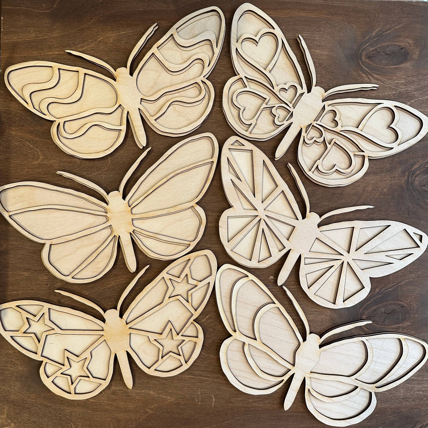 Geometric Pattern Butterfly DIY Painting Kit