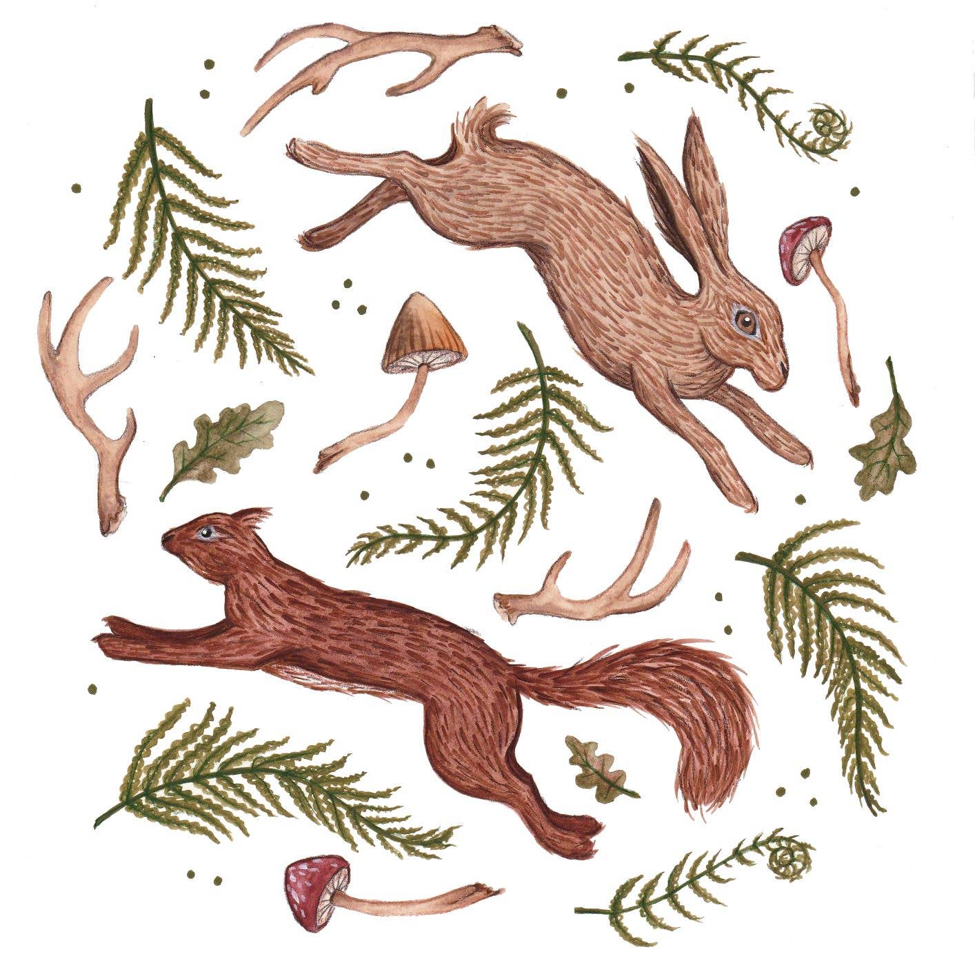 Forest Floor Art Print 8x10