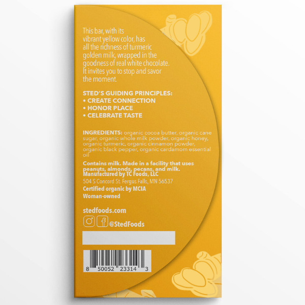 Mini Golden Milk .5 oz Chocolate Bar
