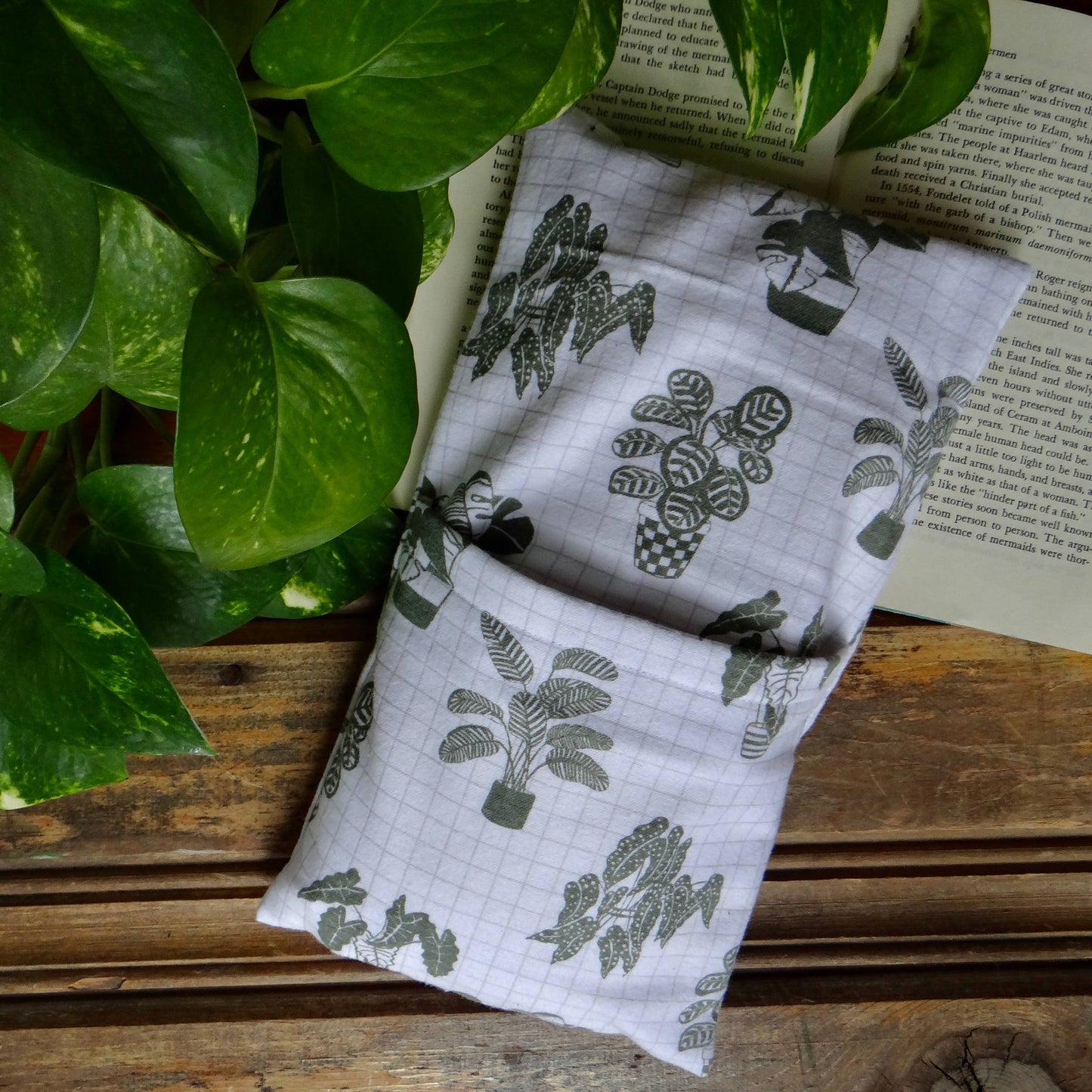 Washable Microwavable Heating Pad Pack Botanical Plants