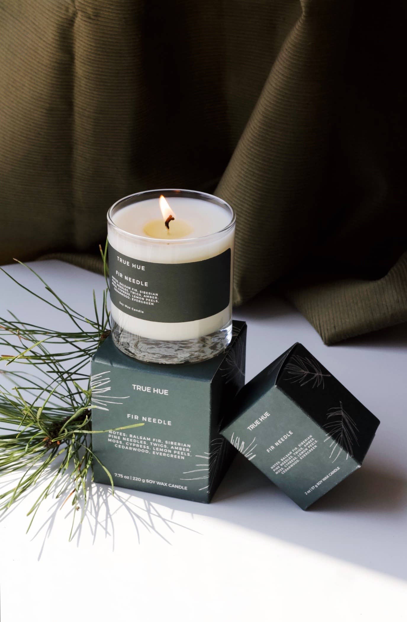 Fir Needle Mini Candle