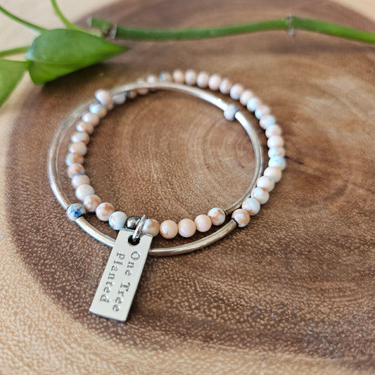 Jasper Double Wrap Bracelet