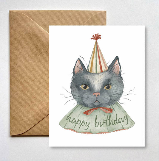 Greeting Card - Birthday Cat