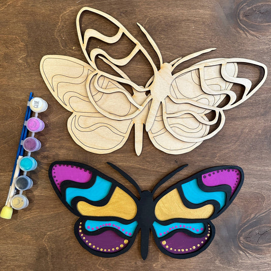 Geometric Pattern Butterfly DIY Painting Kit