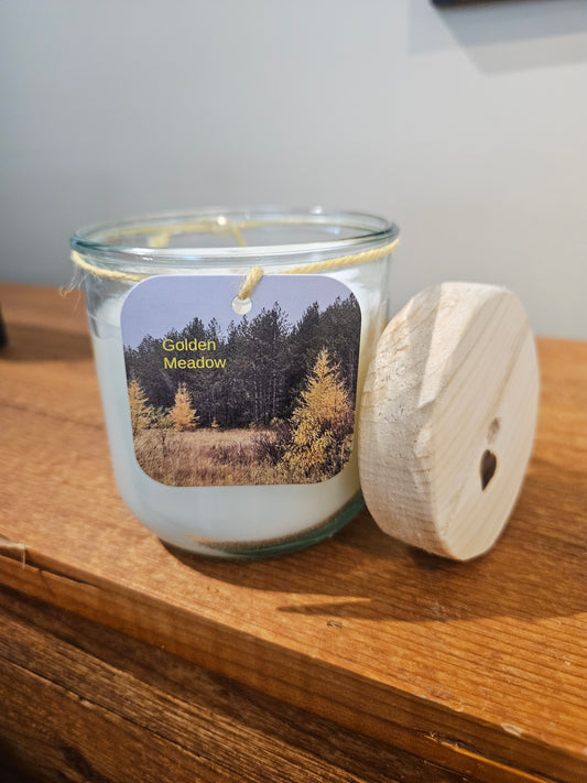 Golden Meadows Natural Coconut Wax Candle