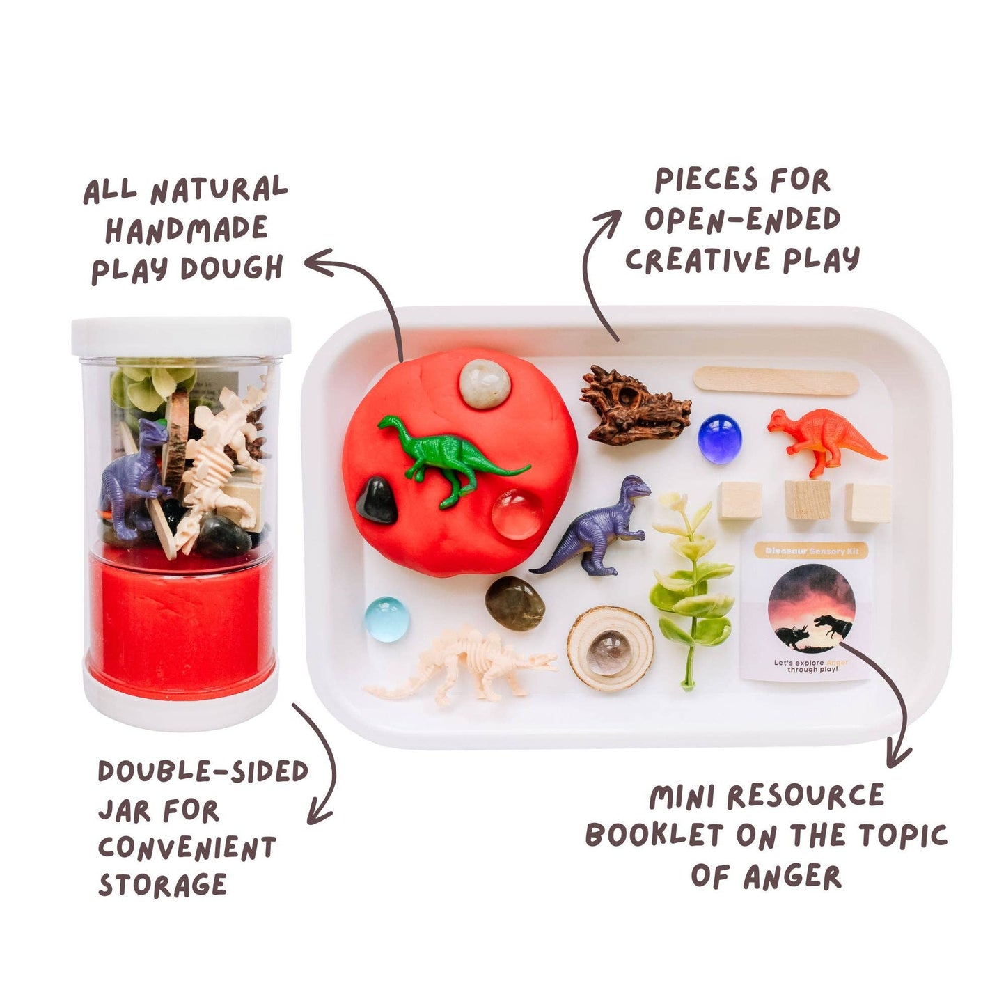 Dinos Sensory Kit: Play Dough