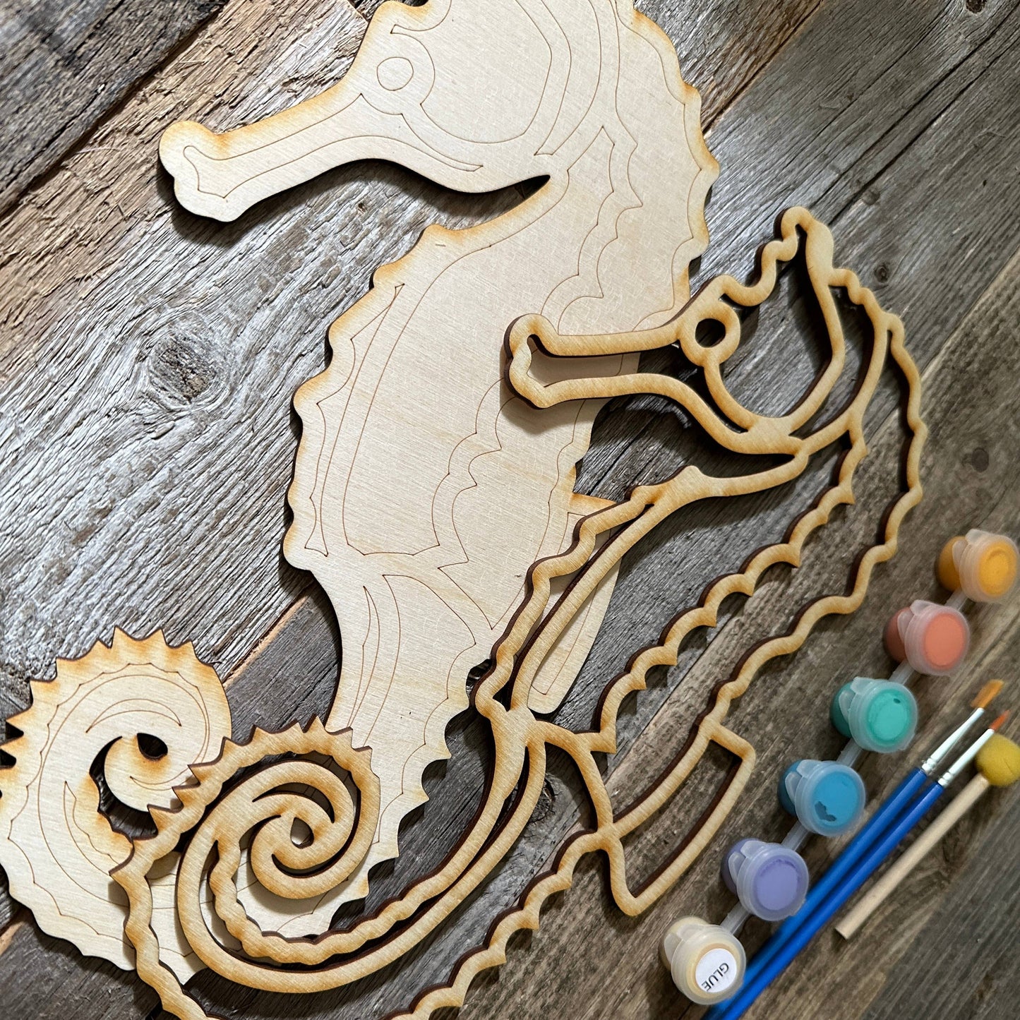 Small Seahorse DIY Painting Kit