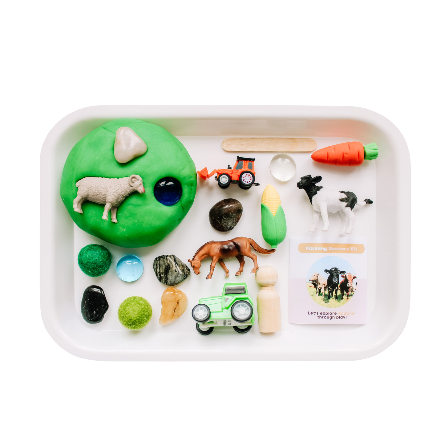 Children's Farming Sensory Play Dough Kit: Play Dough