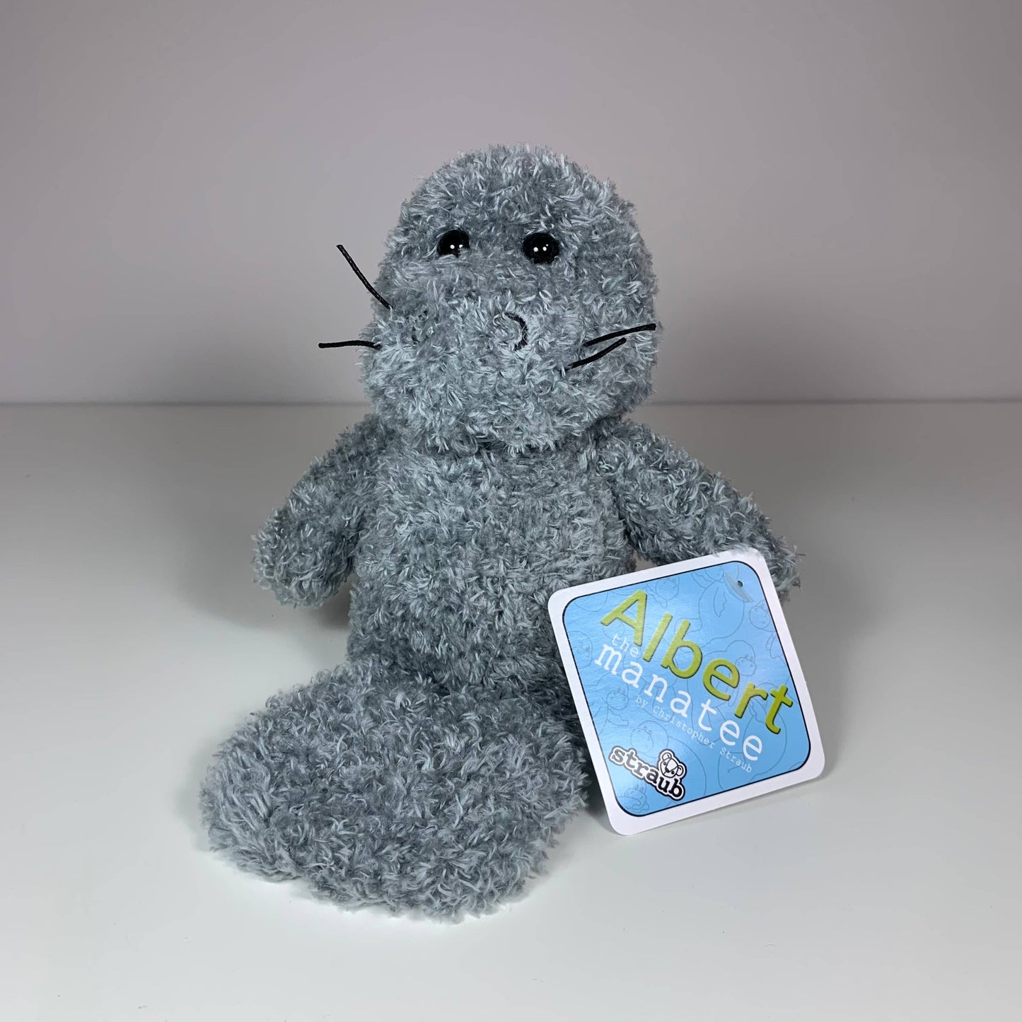 ALBERT THE MANATEE 6" Plush Toy: GREY