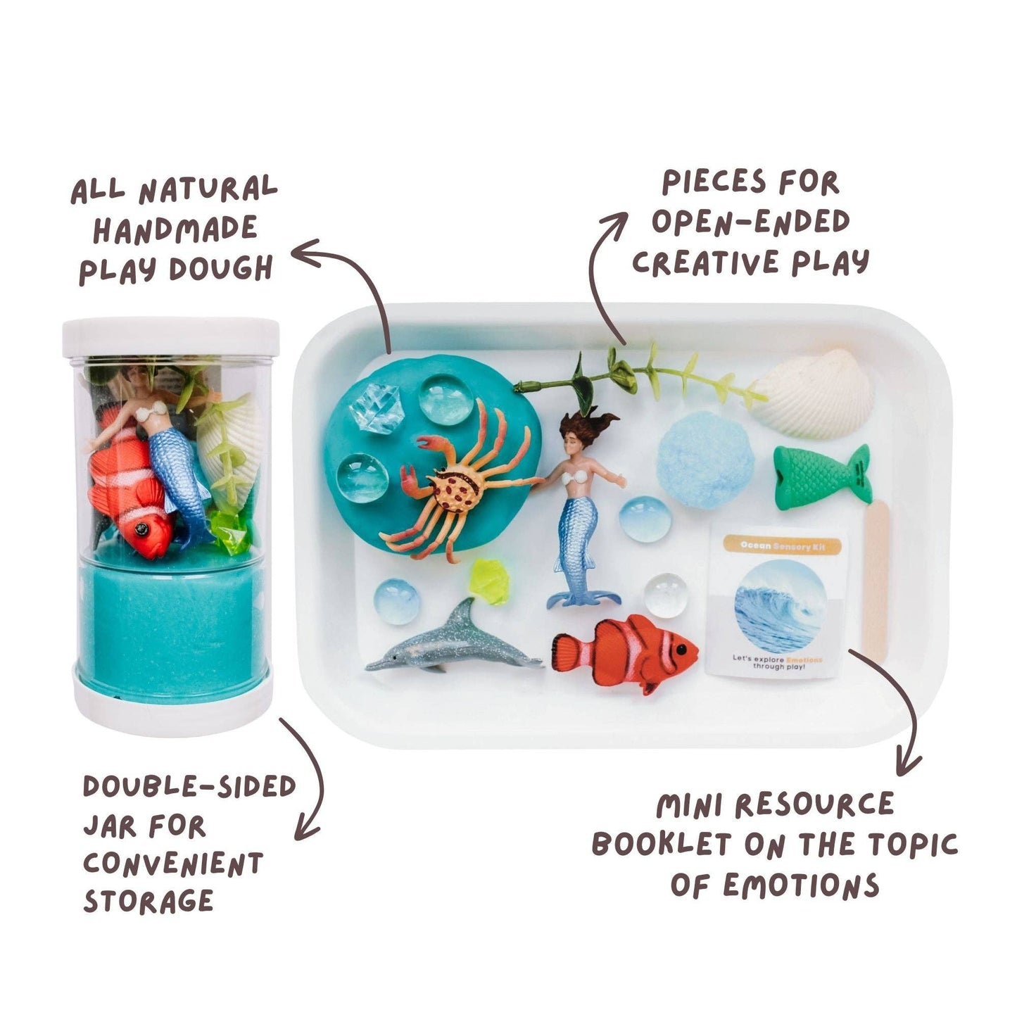 Children's Ocean Sensory Play Dough Kit: Play Dough