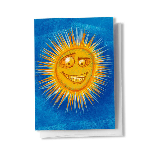 Smiling Sun Greeting Card