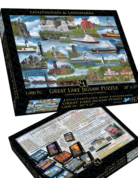 Lighthouses and Landmarks 1,000 Piece Jigsaw Puzzle