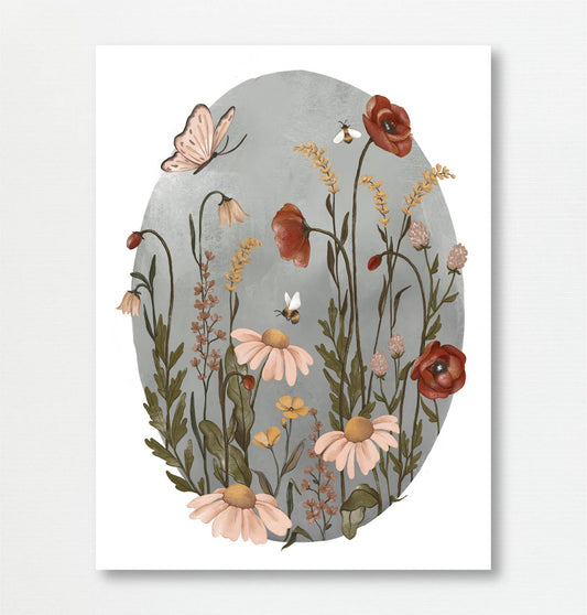 Summer Blooms Art Print 8x10