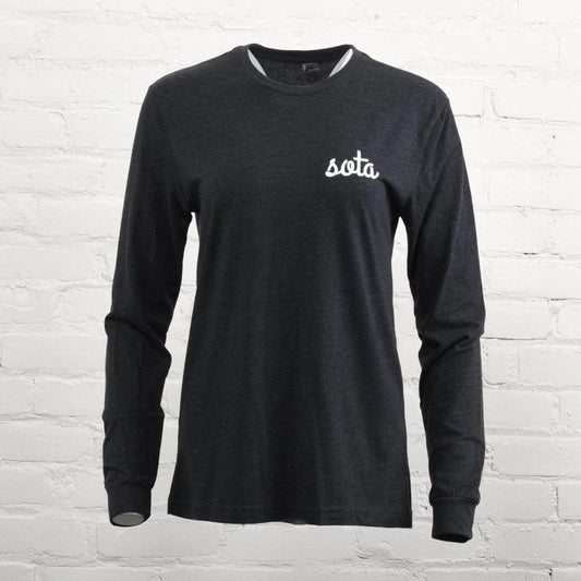 Atlantic Unisex Long Sleeve | Charcoal/White