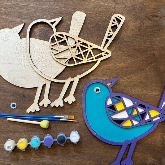 Geometric Pattern Bird DIY Painting Kit