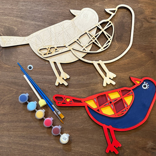Geometric Pattern Bird DIY Painting Kit