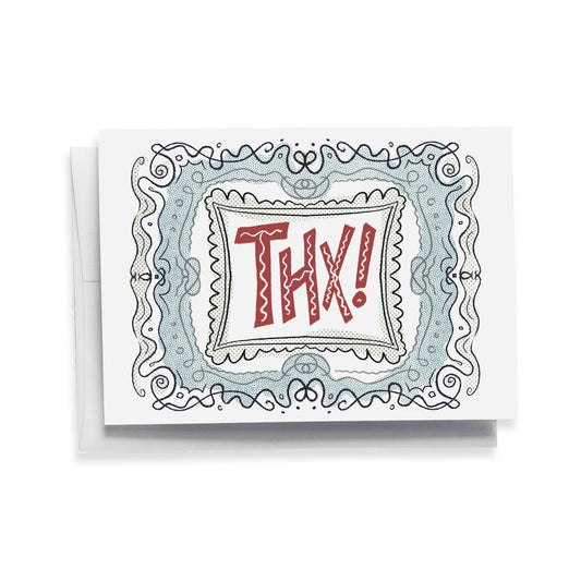 Thank You Scribbly Greeting Card