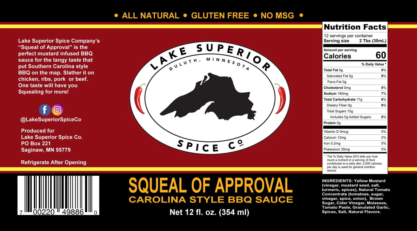 Squeal of Appeal BBQ Sauce 12oz.