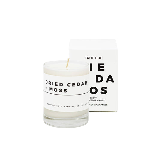 Dried Cedar + Moss Mini Candle