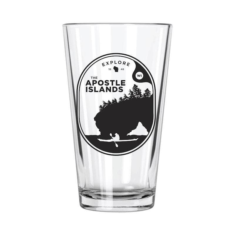 Explore WI The Apostle Islands Pint Glass