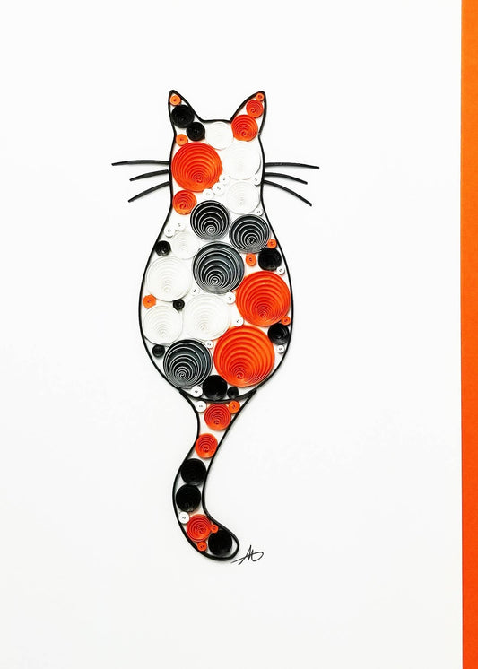 Calico Cat Greeting Card